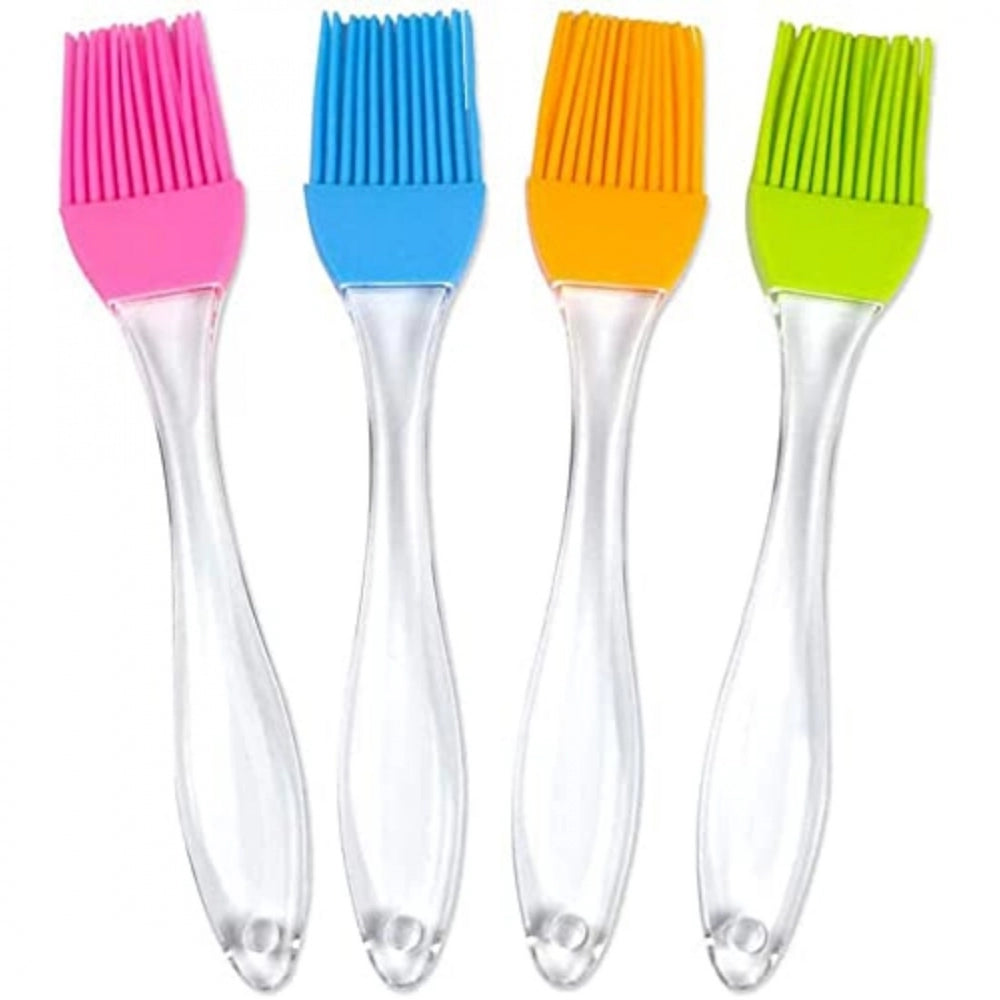 Amfyn Pack Of_10 Silicon Oil Basting Brush (Color: Assorted)