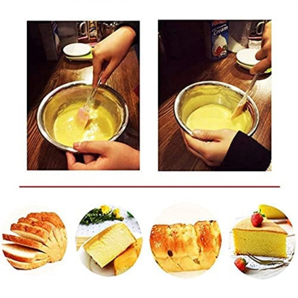 Amfyn Pack Of_5 Silicone Spatula And Pastry Brush (Color: Assorted)