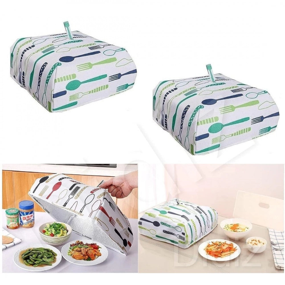 Amfyn Foldable Insulated Food Cover with Table Hot Food Insulation Cover Dish Kitchen Food Cover  (Color: Assorted)