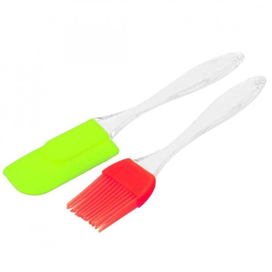 Amfyn Pack Of_5 Silicone Spatula And Pastry Brush (Color: Assorted)