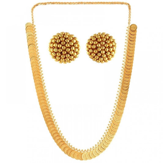 Fashion Women's Long Coin Chain And Earing Set