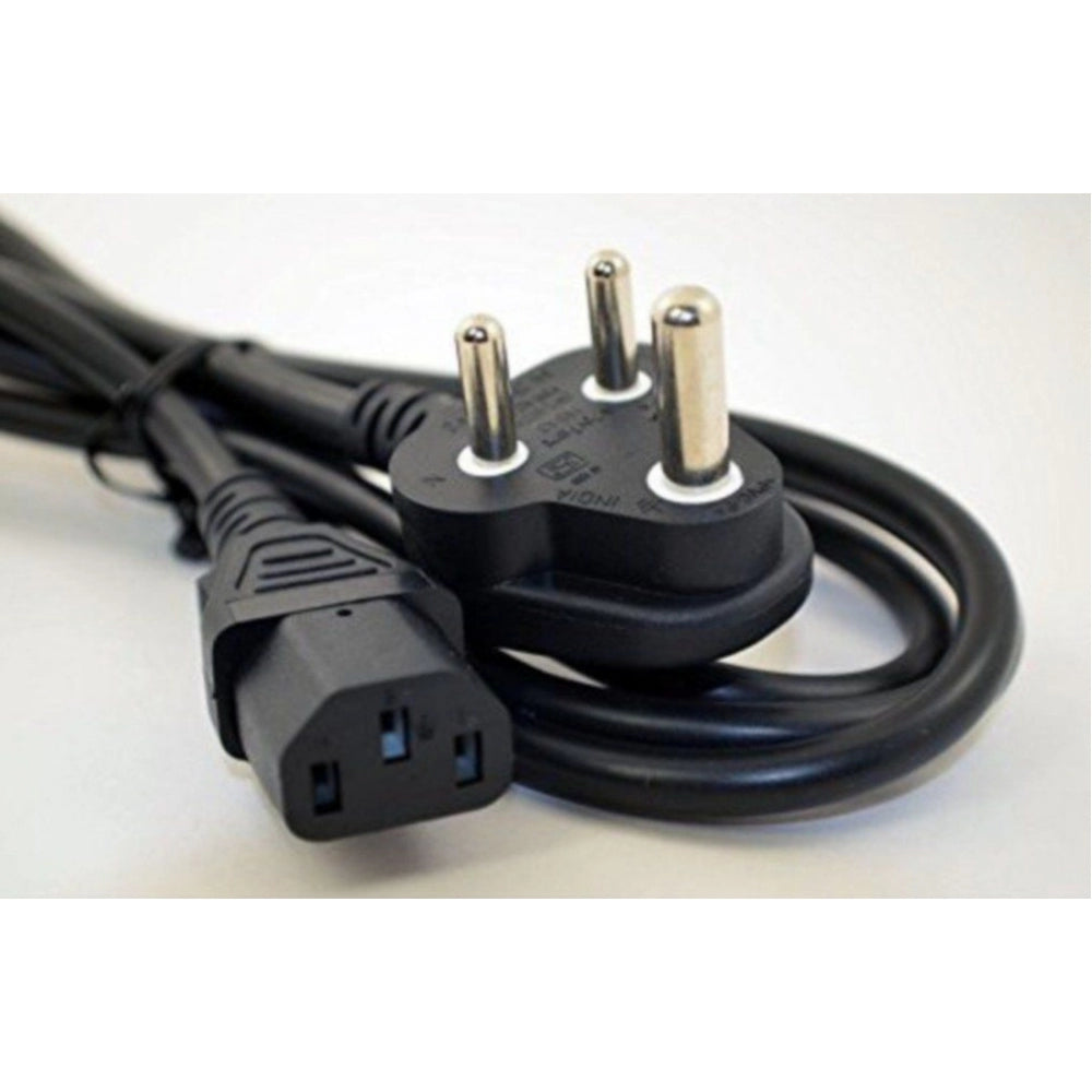Fashion Supreme Quality 1.2 Meter 3Pin Power Cord for Computer Monitor Desktop, Printer, UPS, SMPS, Scanner (Black)