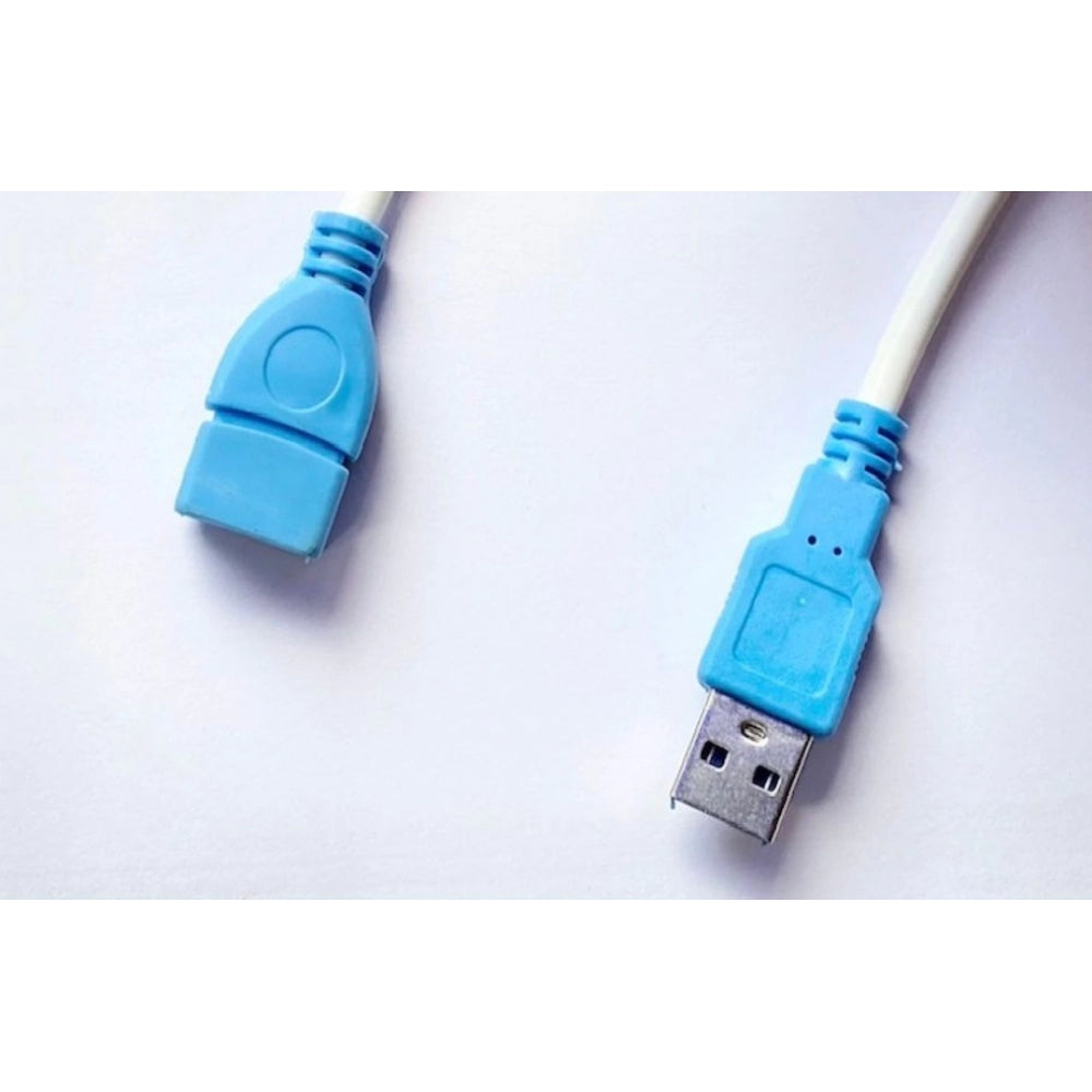 Fashion USB Male to Female Extension Cable 3 Yards Supports LCD, LED, TV USB Ports Connects Printer, PC, External Hard Drive (White)