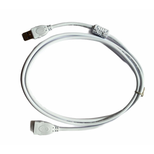 Fashion USB Male to Female Extension Cable 1.5 Yards Supports LCD, LED, TV USB Ports Connects Printer, PC, External Hard Drive (White)