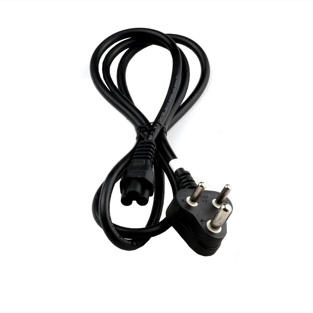 Fashion Supreme Quality 1.2 Meter 3Pin Power Cord for Laptop (Black)