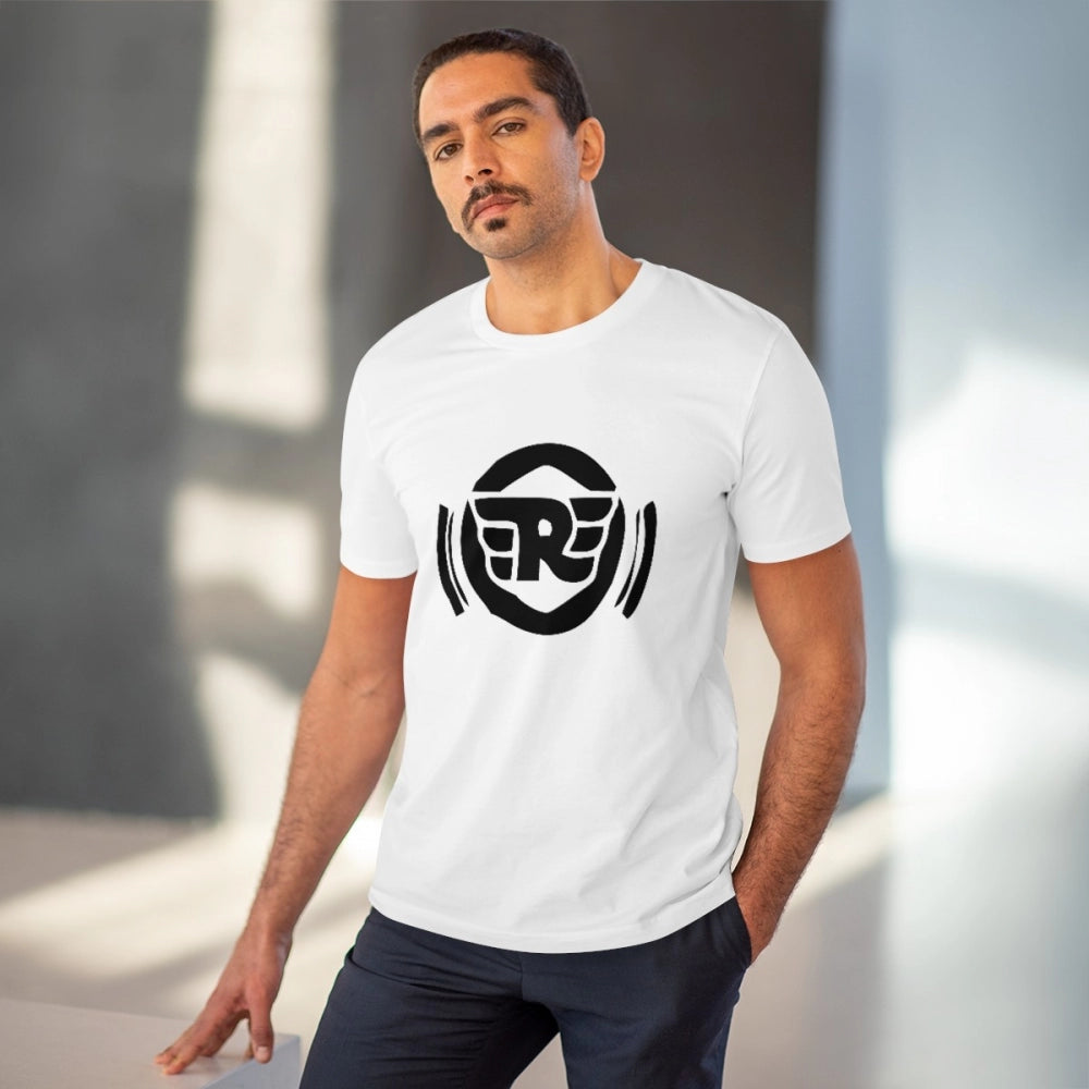 Amfyn Men's PC Cotton Bike Ride Design Printed T Shirt (Color: White, Thread Count: 180GSM)