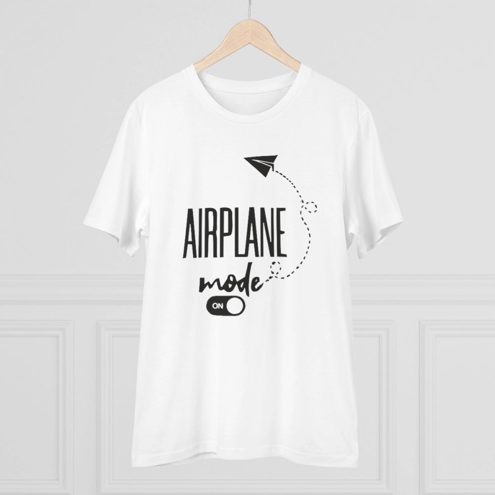 Amfyn Men's PC Cotton Explore The Unseen Printed T Shirt (Color: White, Thread Count: 180GSM)