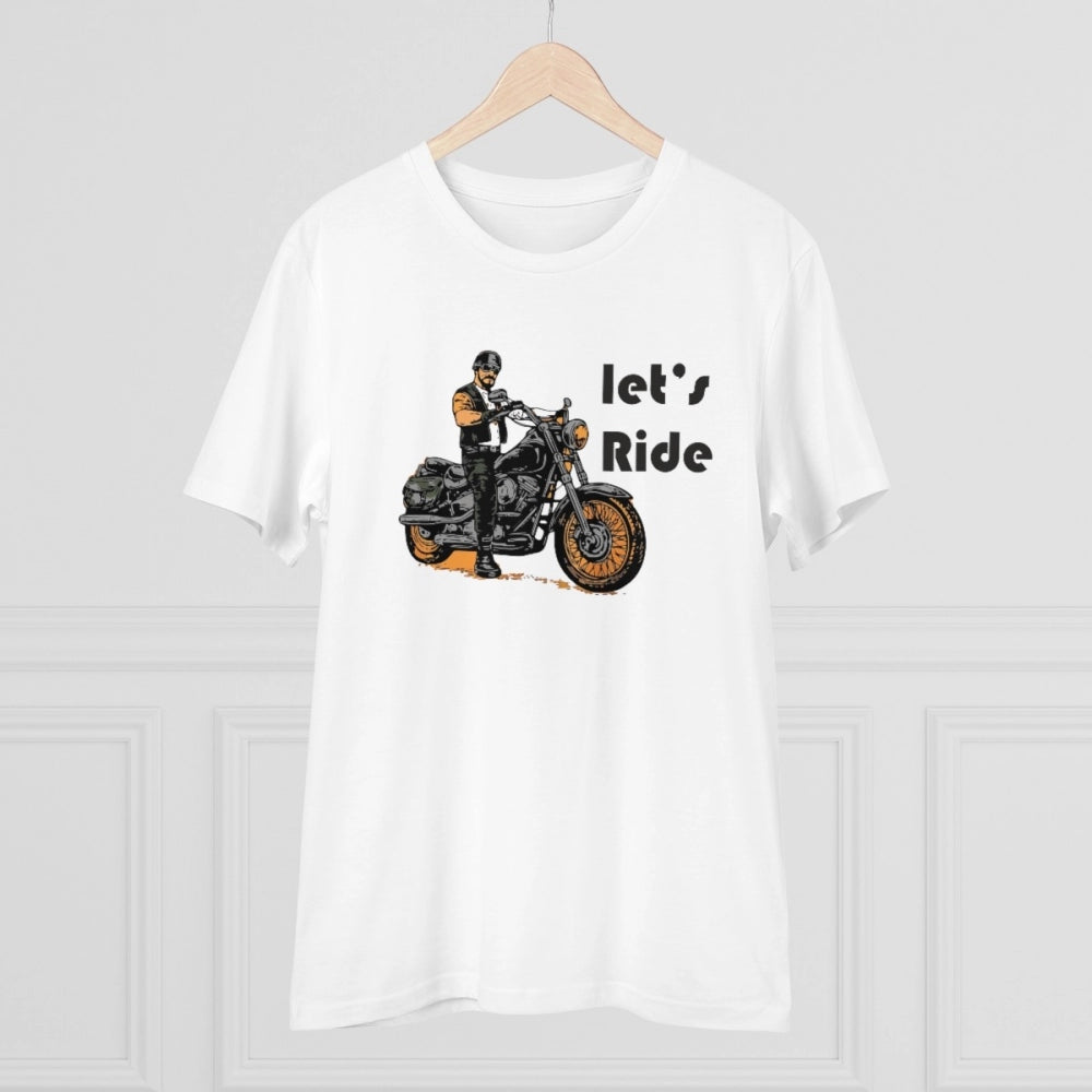 Amfyn Men's PC Cotton Explore The Unseen Printed T Shirt (Color: White, Thread Count: 180GSM)