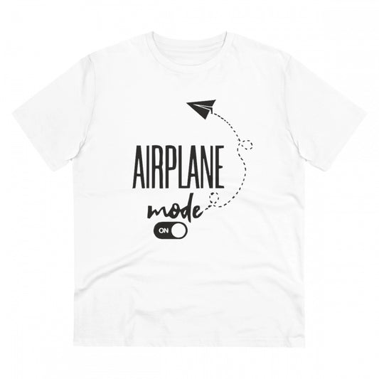 Amfyn Men's PC Cotton Explore The Unseen Printed T Shirt (Color: White, Thread Count: 180GSM)