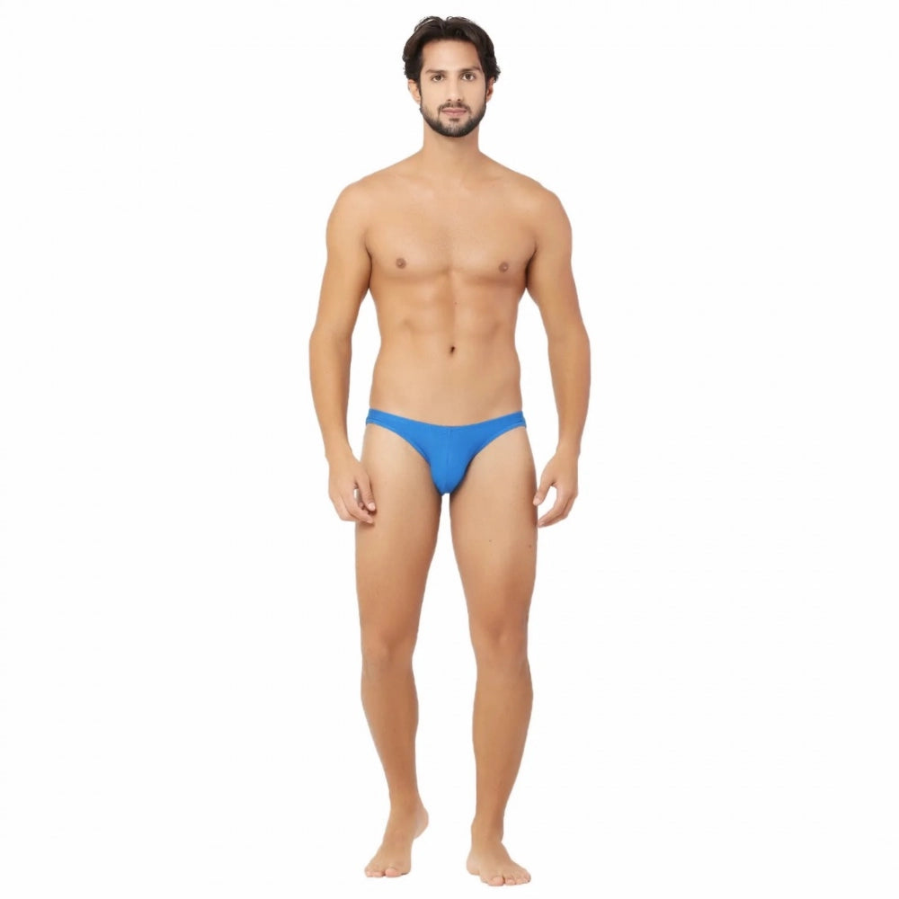 Amfyn Men's Cotton Spandex Ultra Soft Briefs Underwear (Blue)