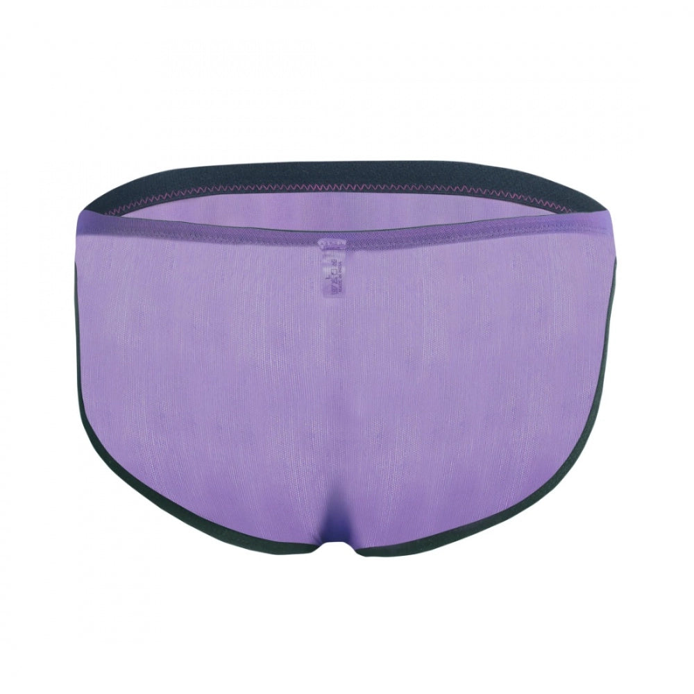 Amfyn Men's Mesh Power Net Transparent Sexy Brief Underwear (Ultra Violet)