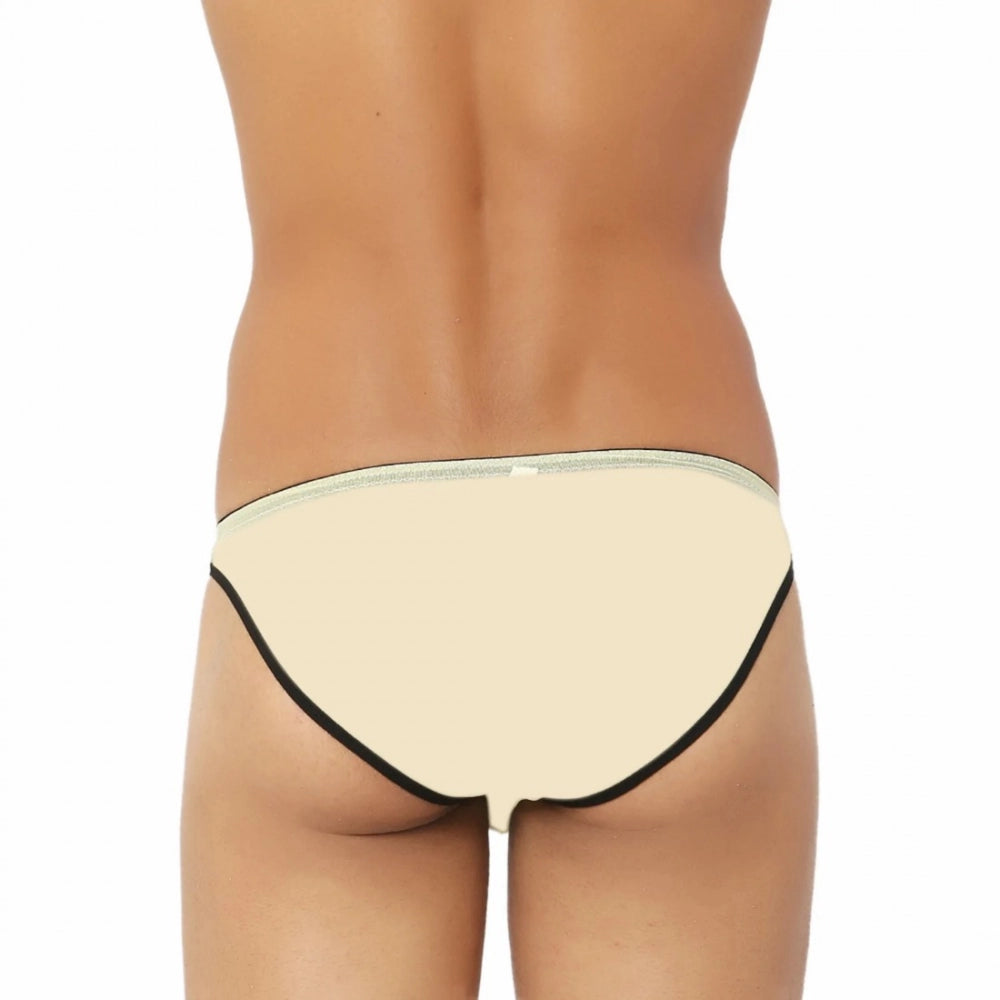 Amfyn Men's Nylon Transparent Briefs Underwear (Mango)