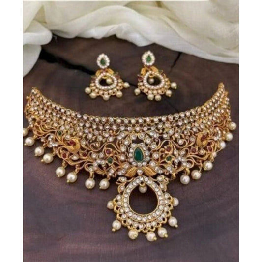 Fashion Women's Elegent Jewellery Set (White, Free Size)