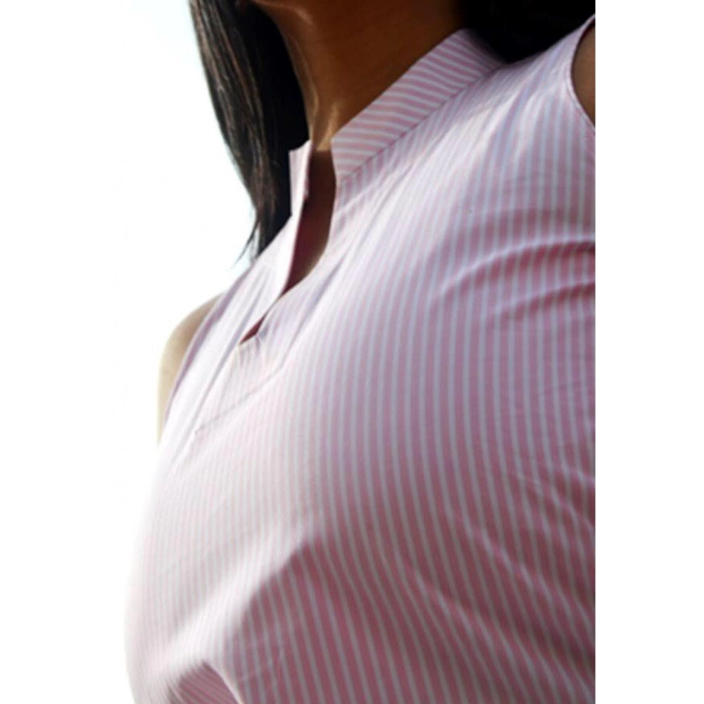 Amfyn Women's Printed Kurti With Bottom Set (Pink)