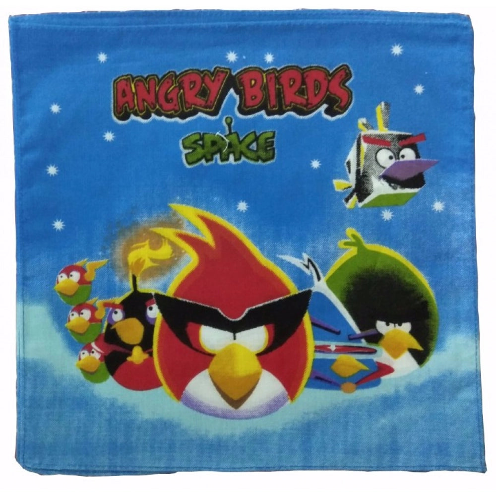 Amfyn Pack Of_8 Angry Bird Small Size Handkerchiefs (Color: Assorted)