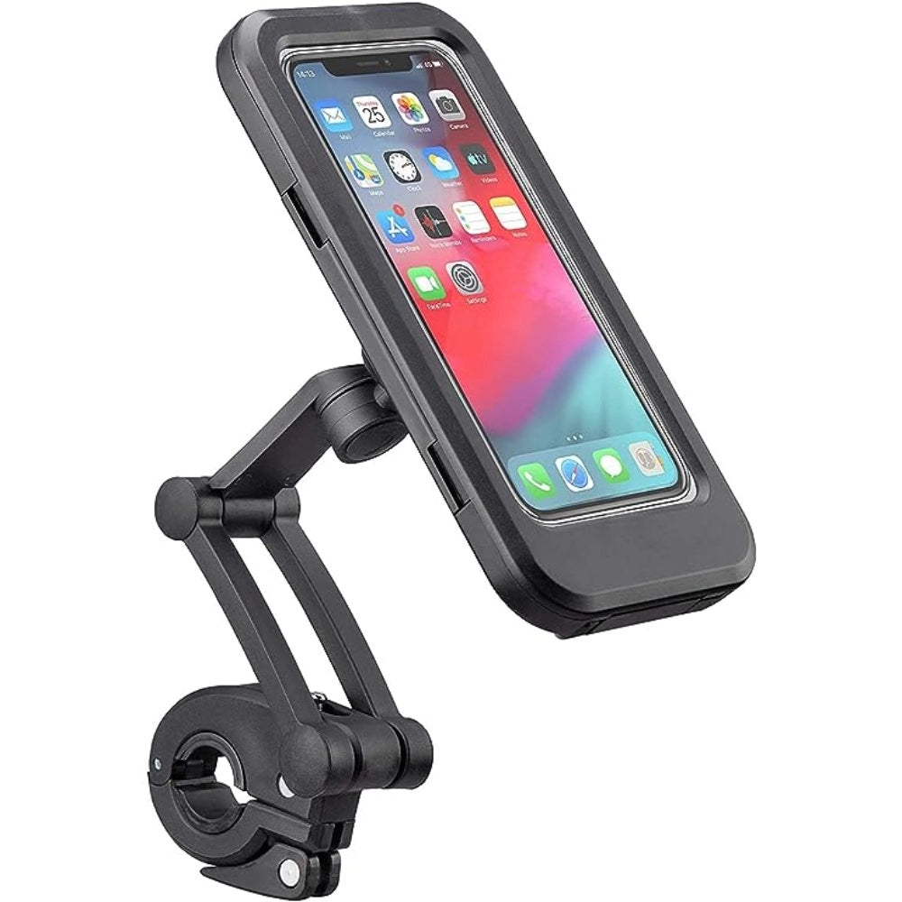 Amfyn Phone Mount Waterproof Cell Phone Holder 360° Rotation (Black)