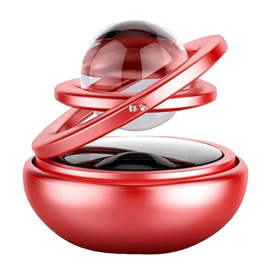 Fashion Solar Power Rotating Design Organic Fragrance Air Freshener Perfume With Perfume Tablets (Peach)