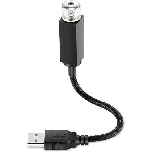 Amfyn Ambient Star Light 12V 360 Degree Rotation Use For Usb Party Decoration Disco Laser Light (Red)