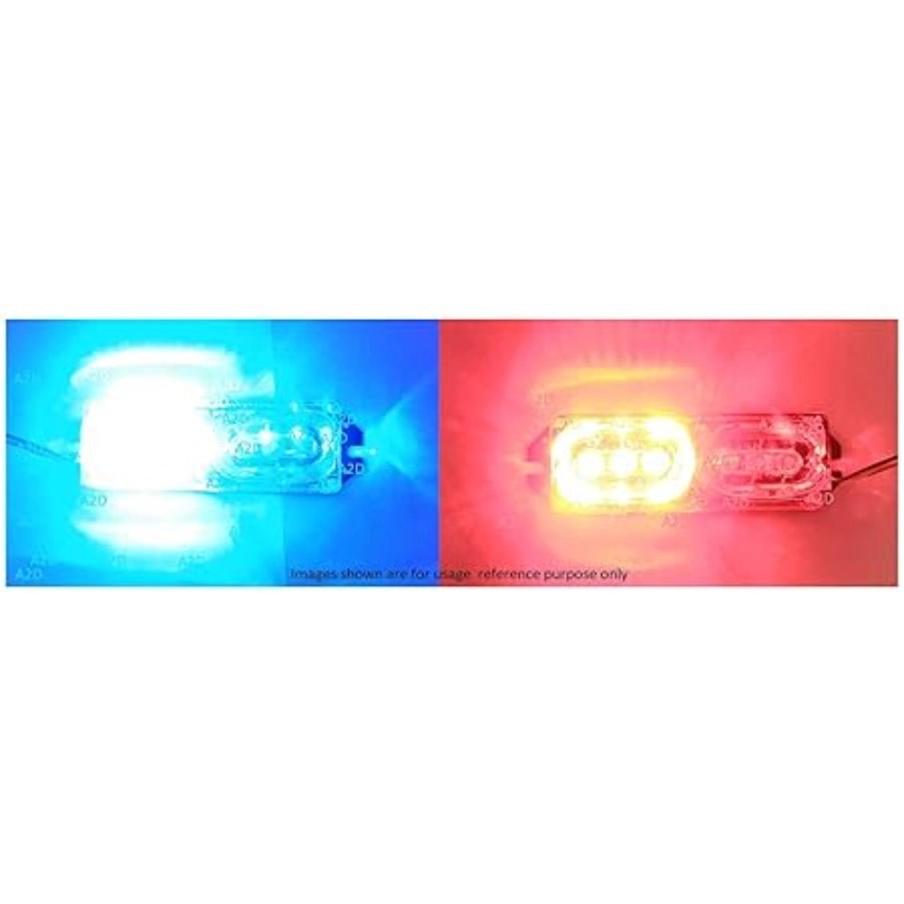 Amfyn Police Strobe Light For Bike Red And Blue (Red And Blue)