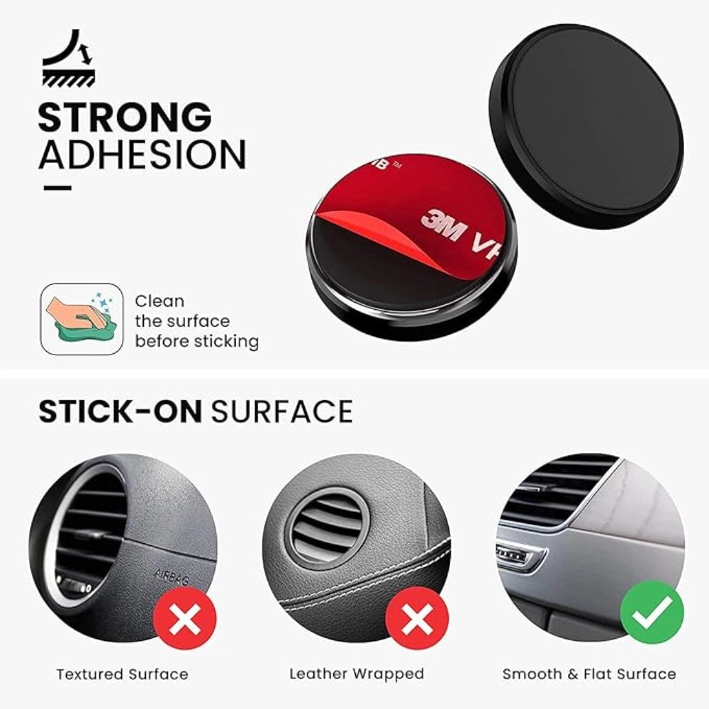 Amfyn Mini Magnetic Car Dashboard Mount Mobile Phone Holder With Metal Body (Magnectic)