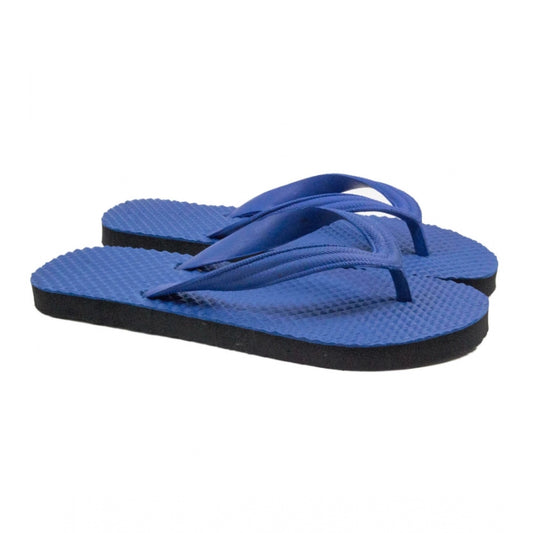 Fashion Unisex Textured Lightweight Flip-Flop Hawai Slipper (Blue)