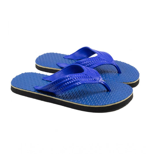 Fashion Unisex Textured Lightweight Flip-Flop Hawai Slipper (Blue)