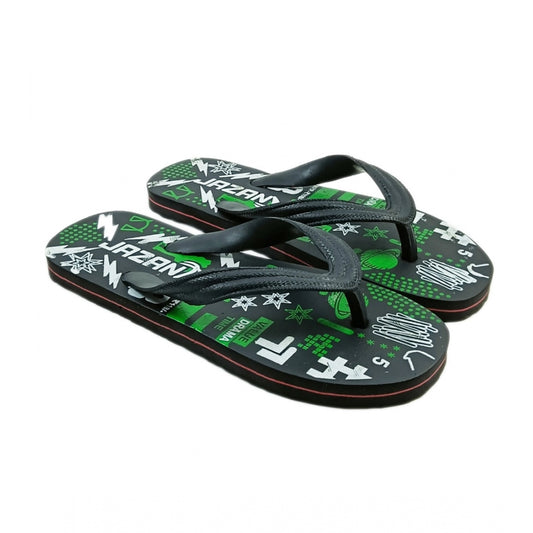 Fashion Unisex Printed Lightweight Flip-Flop Hawai Slipper (Green)