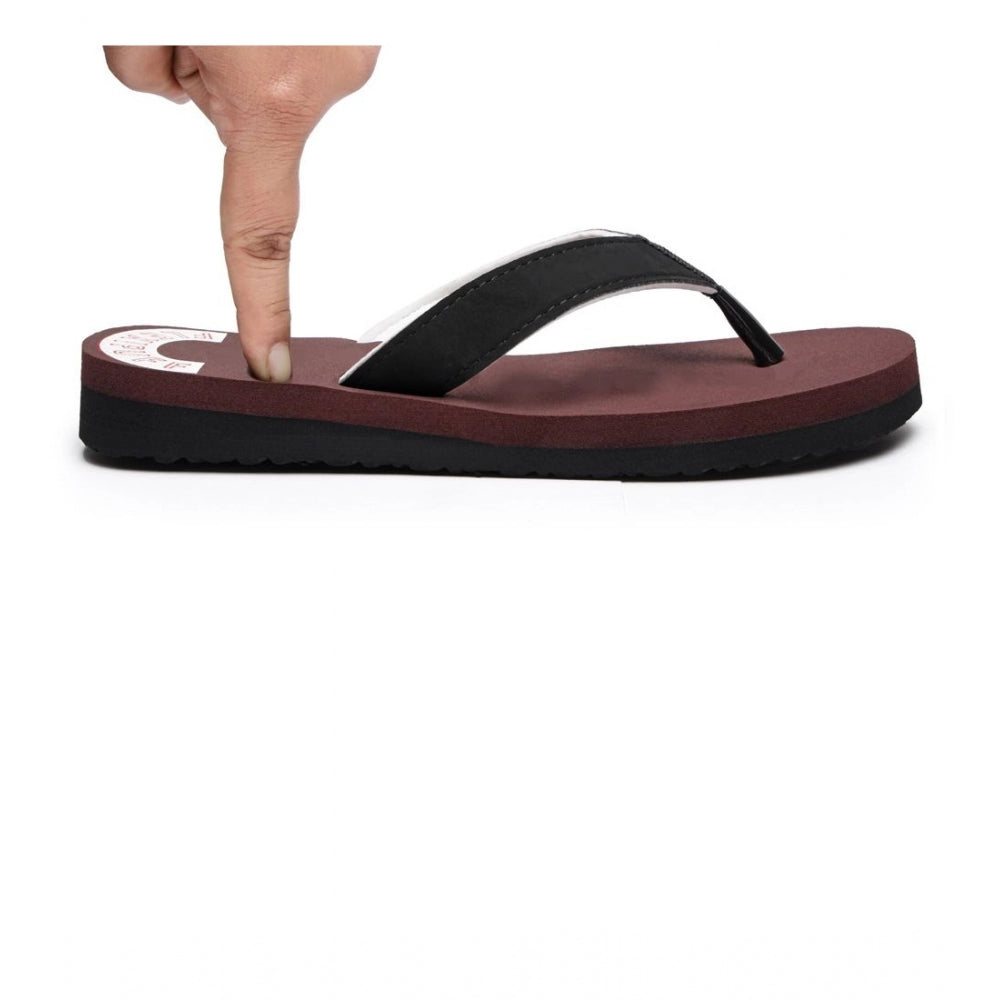 Amfyn Unisex Rubber Comfortable Orthopedic Doctor Slipper and Flip Flops (Maroon)