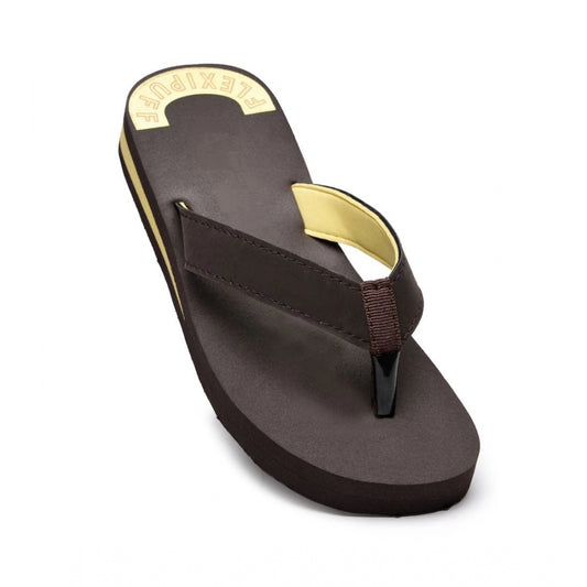 Amfyn Unisex Rubber Comfortable Orthopedic Doctor Slipper and Flip Flops (Brown)