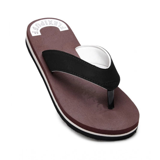 Fashion Unisex Rubber Men's Slippers for Ultimate Comfort (Maroon)