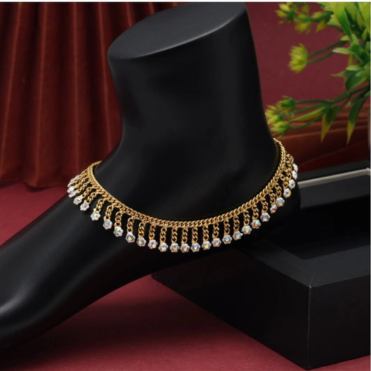 Fashion Women's Rainblow Color Anklets (Free Size: Upto 10")