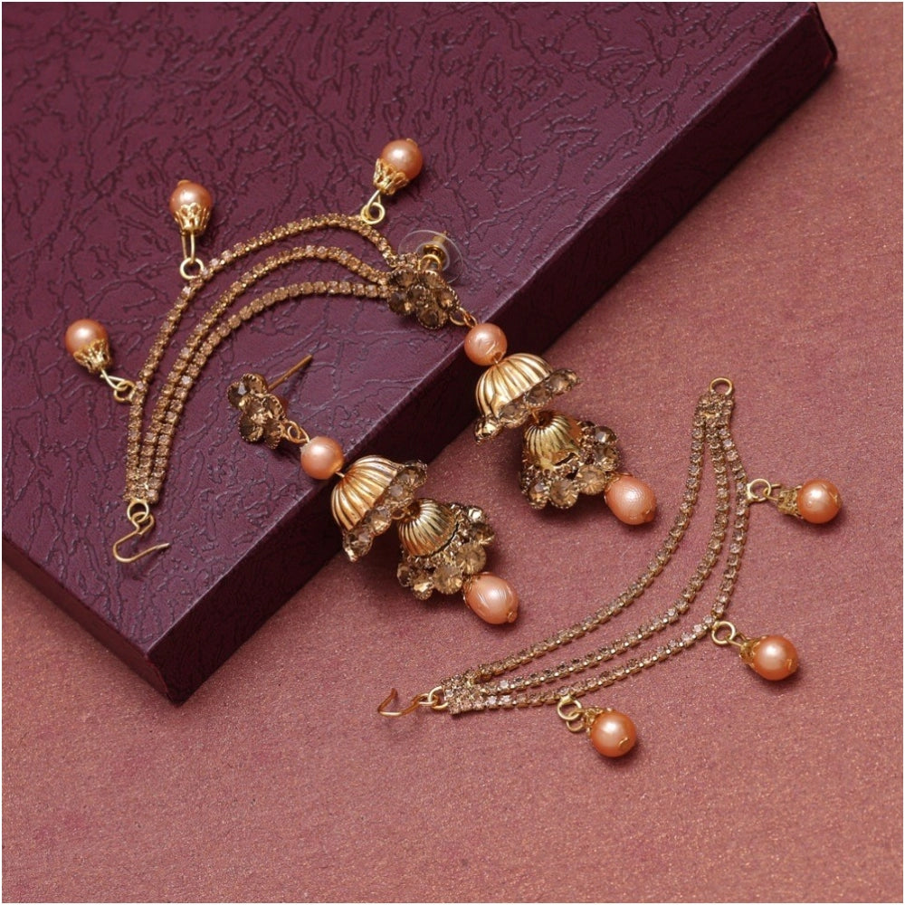 Fashion Women's Gold Color Bahubali Earrings