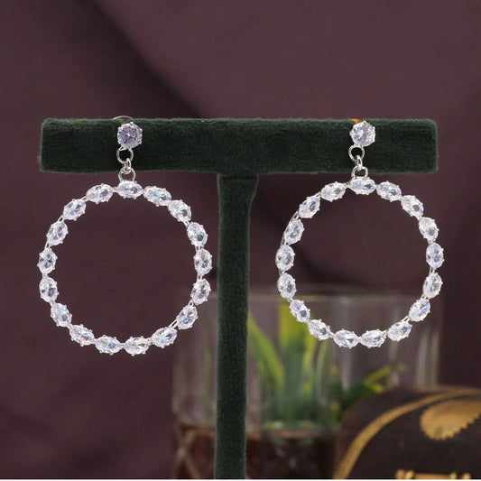 Fashion Women's White Color Antique Earrings