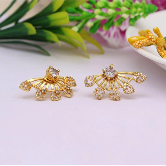 Fashion Women's Gold Color Antique Gold Plated Earrings
