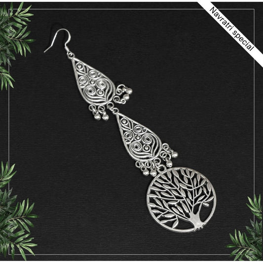 Fashion Women's Silver Color Oxidised Maang Tikka