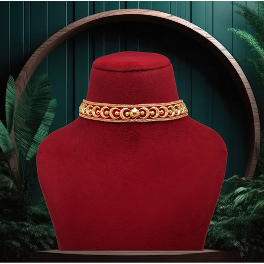 Fashion Women's Gold Color Choker Gold Plated Necklace