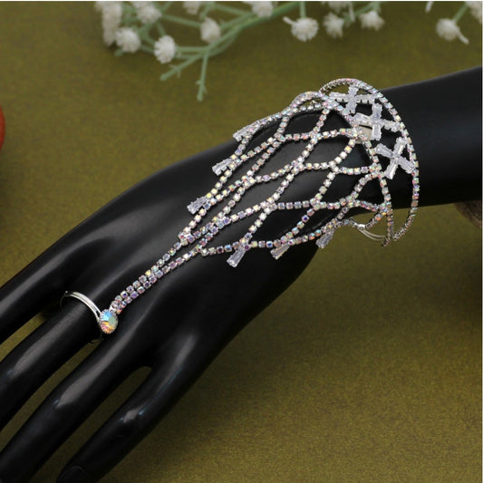 Fashion Women's White Color Hathphool Adjustable Bracelet