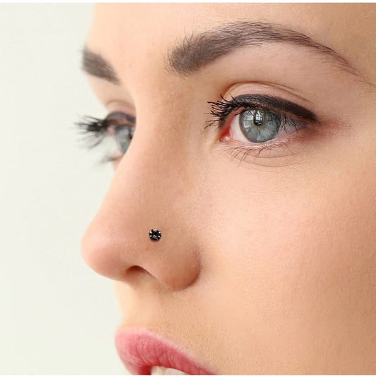 Fashion Women's Black Color Nose Pin Combo Of Aprox 40 Pieces