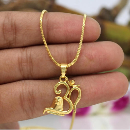 Fashion Women's Gold Color Om Temple Locket