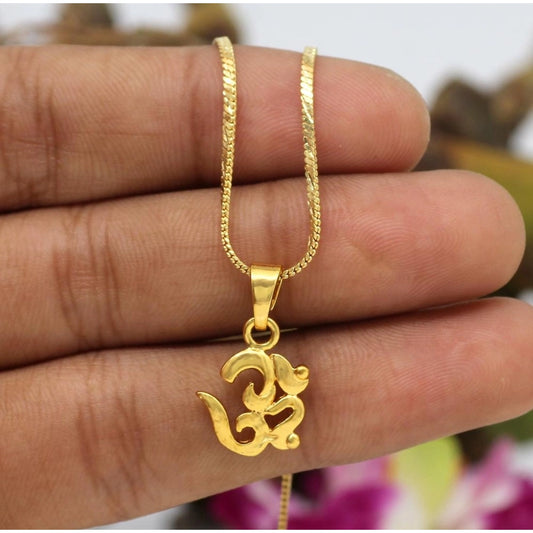 Fashion Women's Gold Color Om Temple Locket