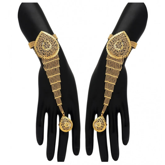 Fashion Women's Gold Plated Hathphool Adjustable Chain