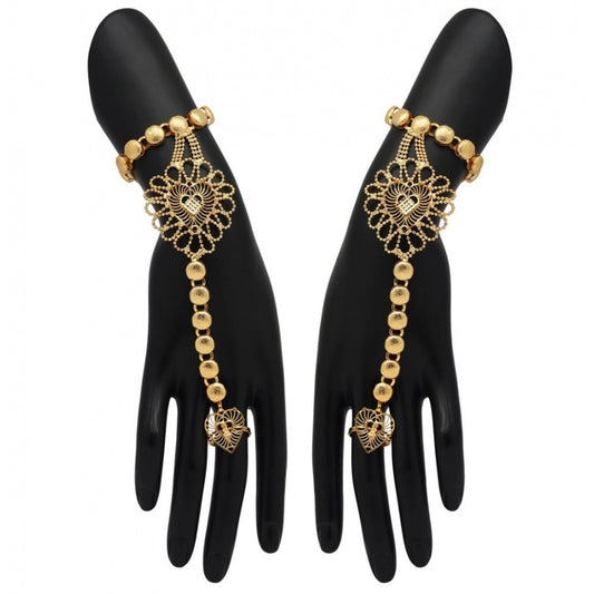 Fashion Women's Gold Plated Hathphool Adjustable Chain