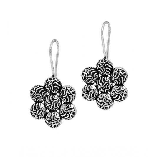 Fashion Women's New Designer Flower Shape Handmade Indian Traditional Oxidised Stud Earrings