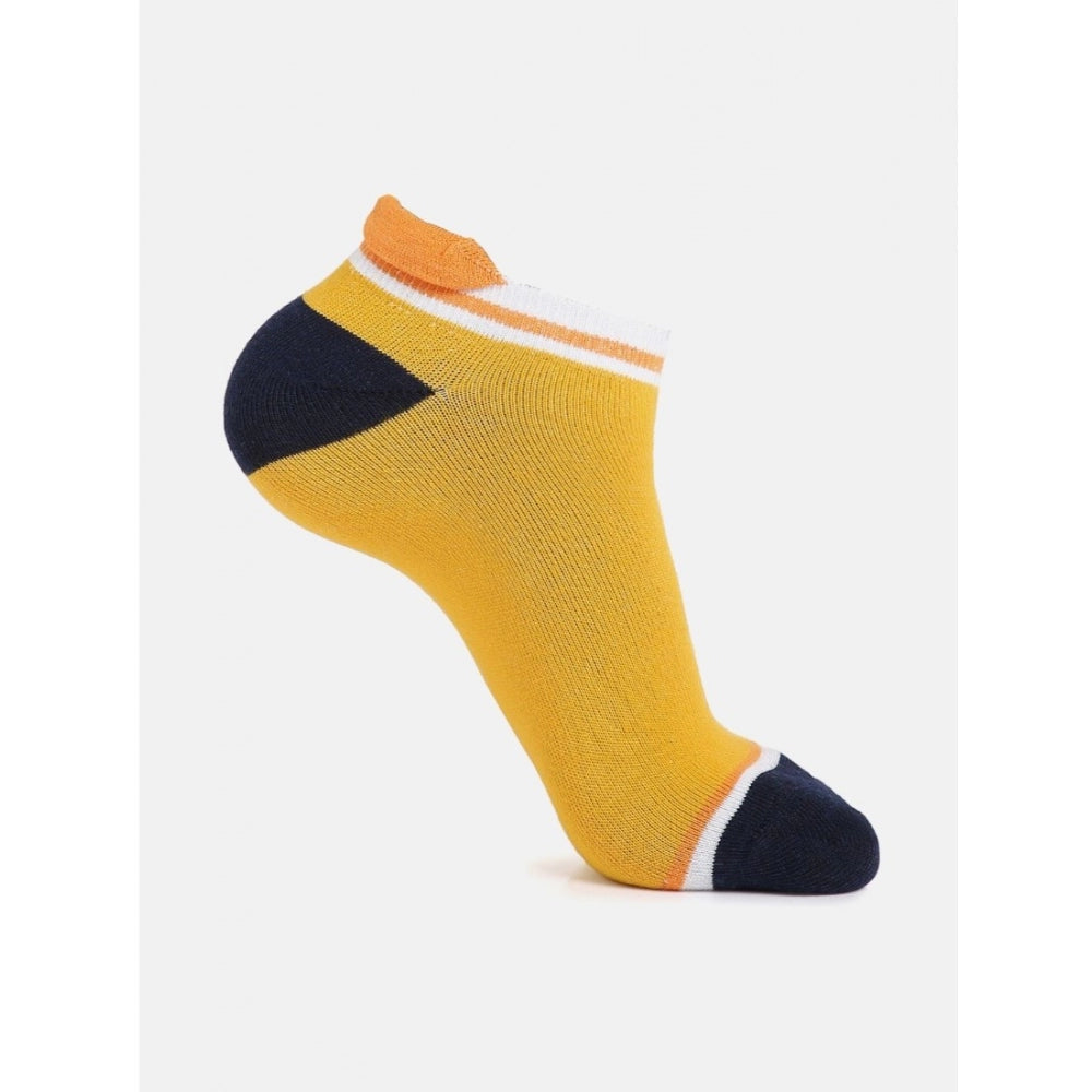 Amfyn 5 Pairs Unisex Casual Cotton Blended Printed Ankle length Socks (Assorted)