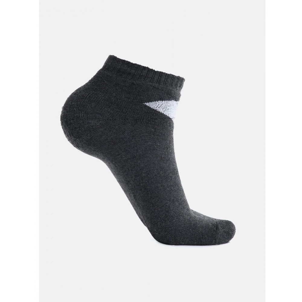 Amfyn 5 Pairs Men's Casual Cotton Blended Solid Mid-Calf length Socks (Assorted)