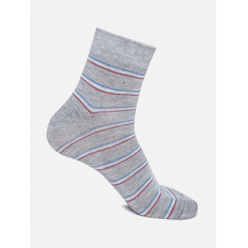 Amfyn 5 Pairs Men's Casual Cotton Blended Printed Mid-Calf length Socks (Assorted)