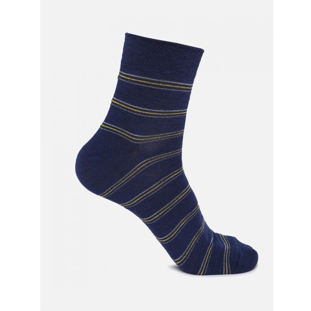 Amfyn 5 Pairs Men's Casual Cotton Blended Printed Mid-Calf length Socks (Assorted)