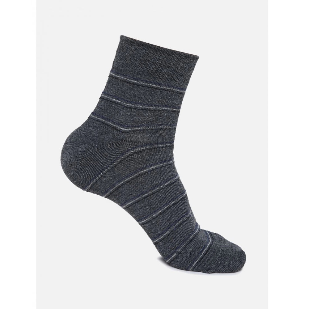 Amfyn 5 Pairs Men's Casual Cotton Blended Printed Mid-Calf length Socks (Assorted)