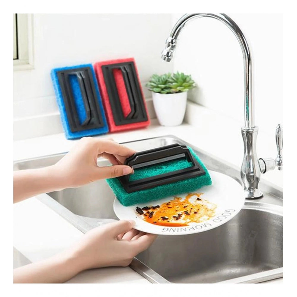 Amfyn Pack Of_2 Tile Cleaning Multipurpose Scrubber Brush with Handle (Assorted)