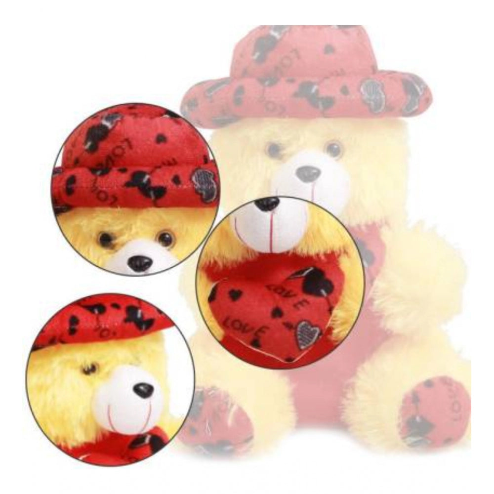 Amfyn Heart Cap Teddy Bear (Yellow)